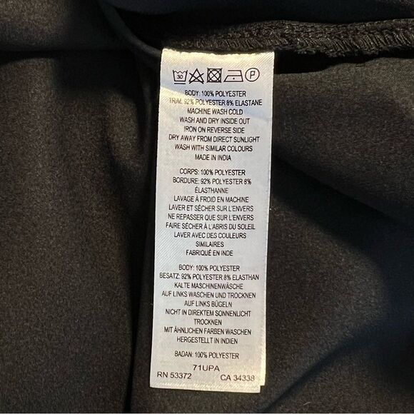 French Connection Satin Mesh Slip Dress Black Long Sz 4 Whimsigoth Grunge 90’s - Picture 10 of 10